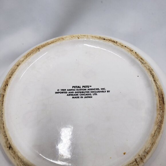 Petal Pets Tiger Lily Ceramic Canisters Set of 2 With Lids Vintage Japan - Picture 12 of 16